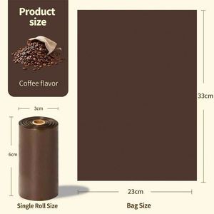 Bolsas Biodegradables y Ecológicas con Aroma a Café para Excrementos de Perros y Gatos, Bolsas Desechables de Plástico HDPE, Adhesivos Recordatorios para Recoger Excrementos - Product Image 2