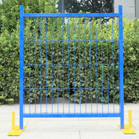 Panneau de clôture temporaire Canada 6 pieds x 8 pieds, galvanisé, revêtement poudré, grillage soudé, clôture de sécurité portable pour chantier de construction