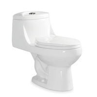 WC en céramique pour salle de bain, sanitaire, cuvette de toilette, chasse d'eau par siphon, toilettes monobloc