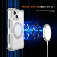 VAWI C038 Étui magnétique rotatif de luxe blanc mat doux au toucher pour iPhone Duo, coque de téléphone portable personnalisée antichoc effet peau