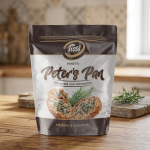 Pane Integrale Croccante Peter's Tissi con Spezie e Erbe Aromatiche 150g X 12 Pezzi, Realizzato con Farina di Grano - Product Image 3