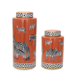 Decorazione floreale morbido decorativo <span class=keywords><strong>in</strong></span> ceramica ornamento arancione vaso per soggiorno <span class=keywords><strong>TV</strong></span> Cabinet un pezzo - Product Image 5