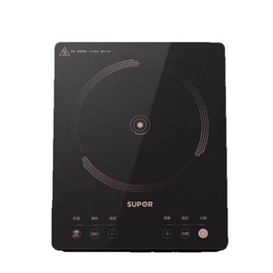 Cuisinière à induction Supor 2200W, brûleur unique, panneau en verre noir, cuisinière électrique domestique C22 IA822D - Product Image 1