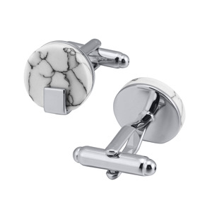 <span class=keywords><strong>2025</strong></span> vật liệu mới Chất lượng cao không thường xuyên màu đen Turquoise pháp Khuy măng sét thời trang vòng đá tự nhiên Khuy măng sét cho nam giới - Product Image 5