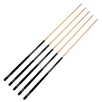 Queues de billard bon marché de 58 pouces, queues de billard en bois dur, 2 pièces, 58 pouces, queues de billard américaines pour bars ou usage domestique