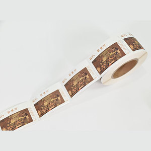 Không thấm nước Glossy sức khỏe nhãn sản phẩm không dính khô thực phẩm bổ sung chai vàng lá Vinyl bao bì nhãn - Product Image 4