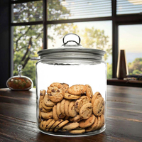 Lot de 24 bocaux de stockage en verre acrylique transparent de 400ml, petite boîte hermétique en silicone pour le stockage des aliments, pour le sucre et les herbes.