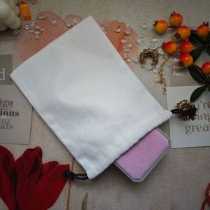 Bolsa Ecológica de Algodón con Cordón, Bolsa de Regalo con Logotipo Personalizado de Alta Calidad y Bajo Precio, Bolsa para Guardar Joyas y Collares - Product Image 1