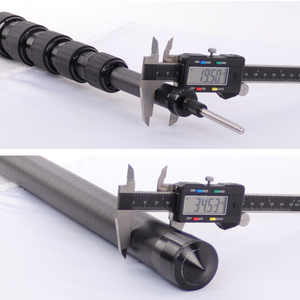 Perche télescopique extensible en fibre de carbone durable de 3 m à 6 sections <span class=keywords><strong>avec</strong></span> système de verrouillage par rotation pour bâche, idéale pour le camping, la randonnée et les outils de tente. - Product Image 5