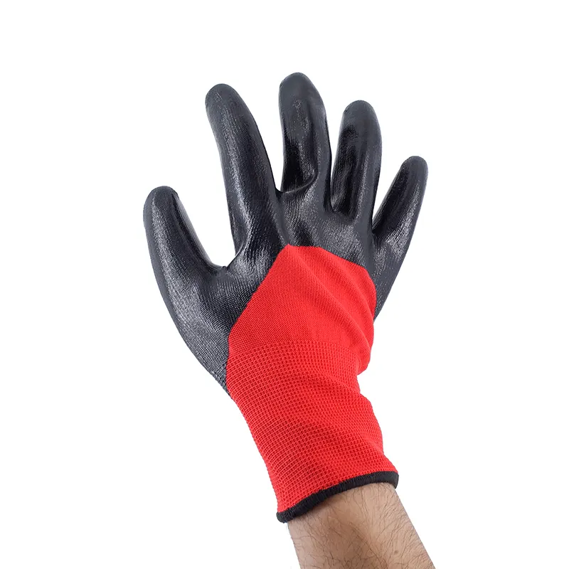 Waterproof Gloves Coated Oil Resistance Wear Resistant Nitrile Working Gloves For Works