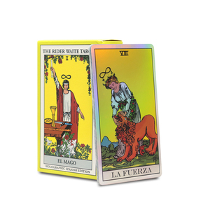 Cartas de Tarot Personalizadas en Español, Cartas de Tarot de Papel Láser de Alta Calidad con Guía, Cartas de Tarot para Adivinación Casual - Product Image 6