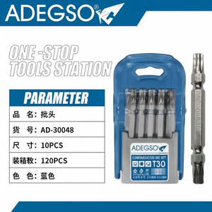 Set di punte per cacciavite elettrico con assemblaggio di riparazione di precisione da 10 pezzi utensili manuali con teste a vite Torx con imballaggio della scatola supportato dall'OEM - Product Image 1