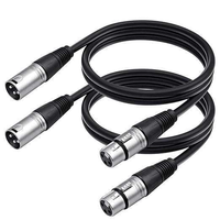 Câble audio équilibré haut de gamme en promotion, connecteur XLR, câble de microphone, paire torsadée coaxiale 2,60 mm, 10 m, cuivre sans oxygène tressé