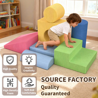 Blocs d'escalade en mousse pour tout-petits, ensemble de jeux souples, équipement de jeu d'intérieur pour enfants, blocs de construction en éponge haute densité