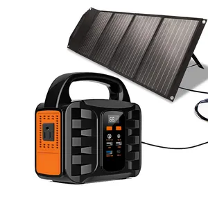Оптовая продажа, резервный солнечный генератор, 100 Вт, 42000 мАч, литиевая батарея, источник питания, портативный блок питания
