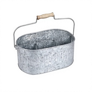 Porte-couverts galvanisé à 4 compartiments de qualité supérieure pour la cuisine et la maison - Product Image 1