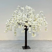 Pohon Bunga Sakura Buatan Bahan PE untuk Dalam Ruangan, Sentuhan Alami Realistis, Tahan Api, Berkualitas Tinggi, Tahan UV, Ramah Lingkungan