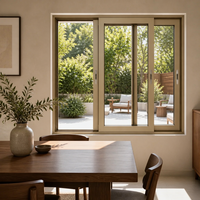 Portes coulissantes en verre extérieures modernes et fenêtres coulissantes en aluminium à double vitrage isolant pour balcon de maison