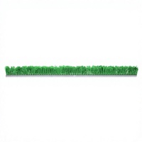 Séparateur de plantes en plastique vert avec support en aluminium - 30"L x 1 1/2"H