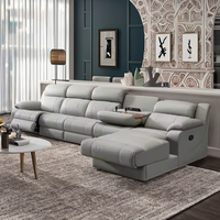 Sofá Cama Esquinero Convertible Eléctrico Reclinable Modular Moderno y Multifuncional en Forma de L para Muebles de Sala de Estar
