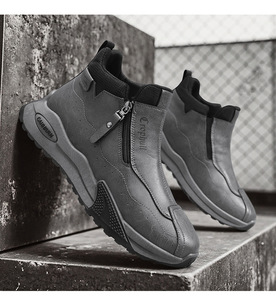 हाई-सेलिंग हाई-टॉप पुरुषों के ट्रेंडी साइड-ज़िप स्नीकर्स - Product Image 2