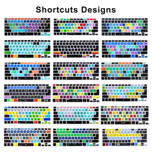 Hotsale Silicone Máy Tính Xách Tay Bàn Phím bìa cho Mac Skin Pro 13 "15" với thanh cảm ứng cho Adobe Premiere Pro CC - Product Image 4