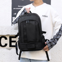 Sac à dos unisexe décontracté pour le sport en plein air, fermeture éclair, design souple, compartiment pour ordinateur portable en nylon, grande capacité, idéal pour les voyages