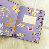 Carnet à couverture rigide en tissu A4, carnet en lin, carnet personnalisé avec logo brodé