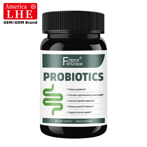 Fabricante de Suplementos Probióticos de Marca Privada con Prebióticos y Probióticos para la Salud Digestiva, 60 Cápsulas Vegetales Probióticas - Product Image 1