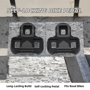 Pédales de vélo de route en plastique à verrouillage automatique 0/4,5/9 degrés, compatibles avec les chaussures de cyclisme à clips, système durable à roulements - Product Image 2