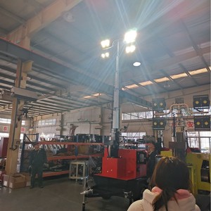 Super Factory <b>Light</b> Tower 9M LED Outdoor Construction <b>Emergency</b> Lighting Electric Hydraulic Lift Trailer Mounted - Product Image 3