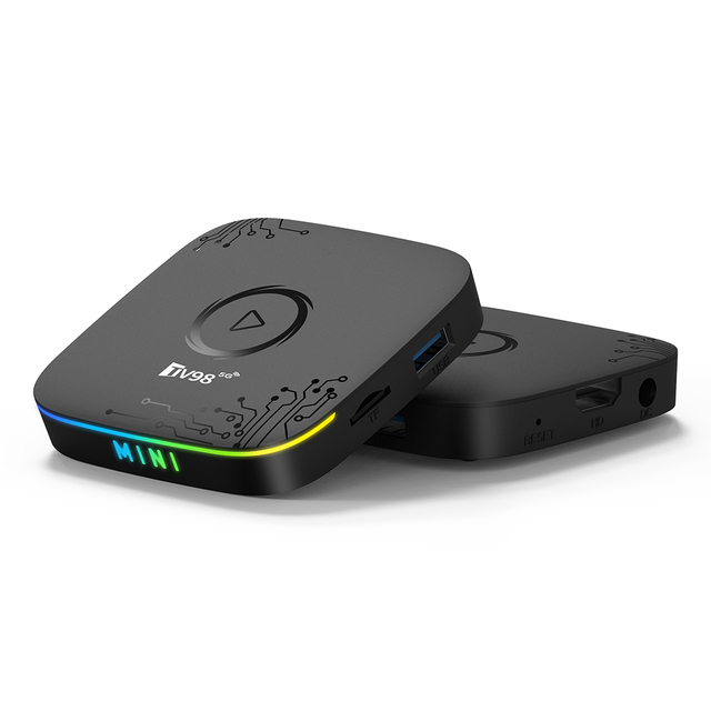 2026 TV98 ATV MINI STB Quad Core 8K Streaming WIFI 6 Smart Media Player Set-top Box Premium Google Chromecast Android 14 TV Box