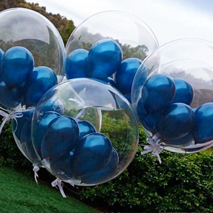 Globos de Burbuja Transparentes de PVC Tipo <span class=keywords><strong>Bobo</strong></span>, Elásticos, de 10, 18 y 24 Pulgadas, para Pascua y Navidad, Precio Económico al por Mayor, Marca BLN - Product Image 2