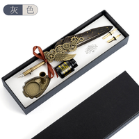 Étudiants anglais adultes art spécial lettrage verre dessin animé couleur calligraphie peinture écriture plume dip coffret cadeau stylo plume