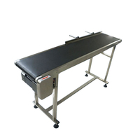 Convoyeur à bande droite réglable et personnalisable, moteur à vitesse variable, matériaux PU/PVC/caoutchouc, mini portable, largeur 200 mm, UT-COV