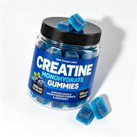 Gommes à la créatine 5000 mg par portion, enrichies en taurine et en Alpha GPC, pour le soutien musculaire et cognitif, saveur fruitée naturelle, 120 unités