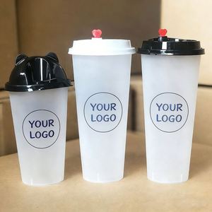Vente en gros de couvercles de gobelets en plastique PP 90 mm, transparents/givrés, jetables, de qualité alimentaire, écologiques, avec logo personnalisé, plusieurs tailles, pour vodka et jus - Product Image 2
