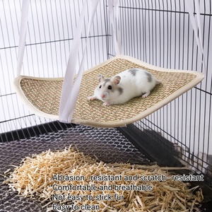USMILEPET أفضل عشب الروطان شنقا عش الحيوانات الصغيرة بائع تبريد للهامستر السنجاب التنين القط - Product Image 4