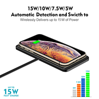 Produits intelligents en gros à prix avantageux, chargeur de voiture A1 15W avec câble de données USB de 1 m, chargeur sans fil, livraison directe pour la série iPhone