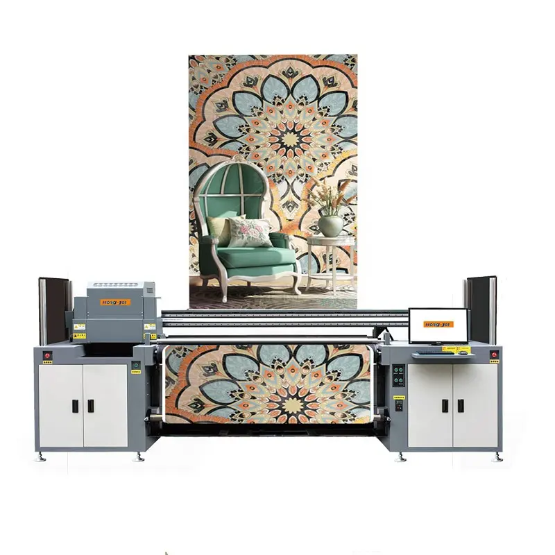 HONGJET Coating Free Epson I3200 Printhead Digital Latex Ink Printer for Wallpaper Tyvek Paper Made in China