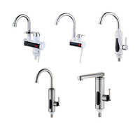 Robinet chauffe-eau électrique instantané HLK, design moderne, poignée unique, affichage numérique de la température LED, robinet de lavabo en plastique pour cuisine