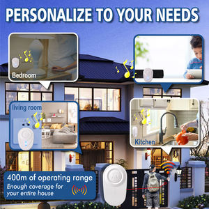 5ระดับเสียง400เมตรระยะทางกันน้ำผู้ดูแลเพจเจอร์ปุ่มโทรแจ้งเตือนระฆังประตูออดไร้สาย - Product Image 3