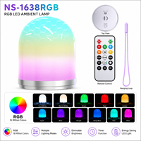 Petite veilleuse 3D avec commande tactile et télécommande, lampe décorative LED en cuivre