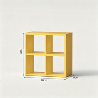 Meuble de rangement commercial modulaire en métal, présentoir en cubes, idéal pour le salon et le bureau