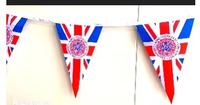 Guirlande de drapeaux américains en tissu polyester 100% personnalisé en gros, petite bannière, pour festival, fête, bar