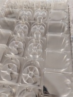 Plateau en blister PET transparent personnalisé pour petits articles de pêche, boîte de rangement sécurisée pour hameçons et cuillères, vente en gros