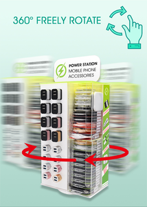 Soporte de exhibición acrílico para teléfono móvil, accesorios de carga rápida de colores, estante de exhibición de tienda, venta al por mayor, barato, 72 Uds., <span class=keywords><strong>2021</strong></span> - Product Image 5