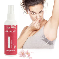 Spray déodorant à séchage instantané avec taches de marque privée Fleur de cerisier Soins du corps naturels de longue durée Spray déodorant végétalien en gros