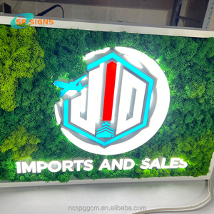 Sp Dấu Hiệu Tùy Chỉnh Màu Xanh Lá Cây Turf Biểu Tượng Trang Trí Nội Thất Thư Dọc Moss Tường Nghệ Thuật Moss Văn Phòng Dấu Hiệu Acrylic Chiếu Sáng Thư Cho Kinh Doanh Đăng - Product Image 4