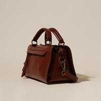 Sac à main carré en cuir de vachette véritable pour femme avec poignée supérieure et bandoulière amovible, vente en gros, logo personnalisé OEM